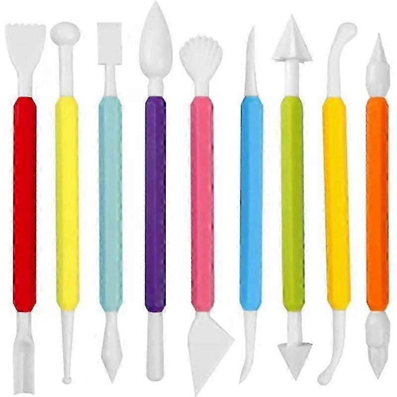 9Pcs Fondant Modeling Tools Set, Paste compatible with Cake Decorating, Cake Marshmallow Sculpting Tools Set