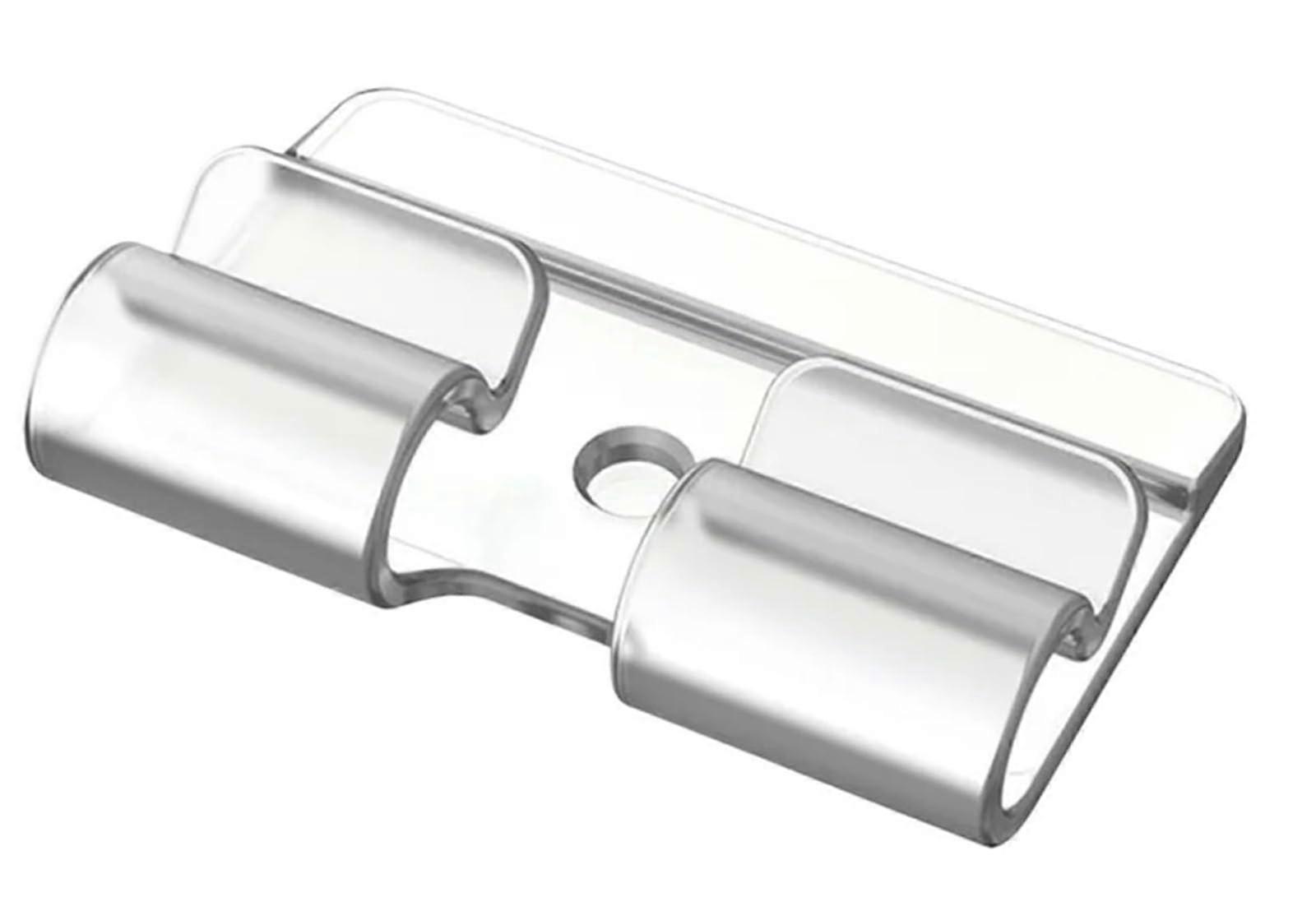 Christmas Light Clips Waterproof Adhesive Heavy Duty Outdoor String Light Hooks TransparentB 100pcs