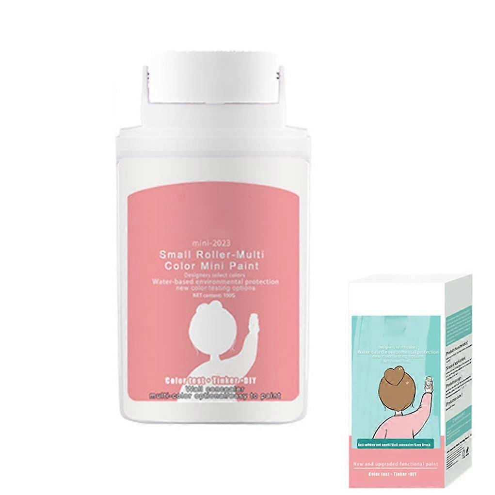 Wall  Paste with Compact Roller Brush, 2 in 1 Quick Crack Filler, 100ml White Home Tool