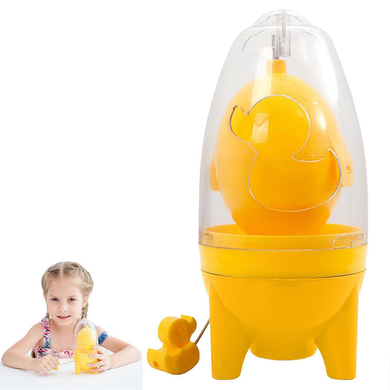 Manual Egg Scrambler with Pull Rope Design for  Yolk Mixing, Durable Golden Egg Maker