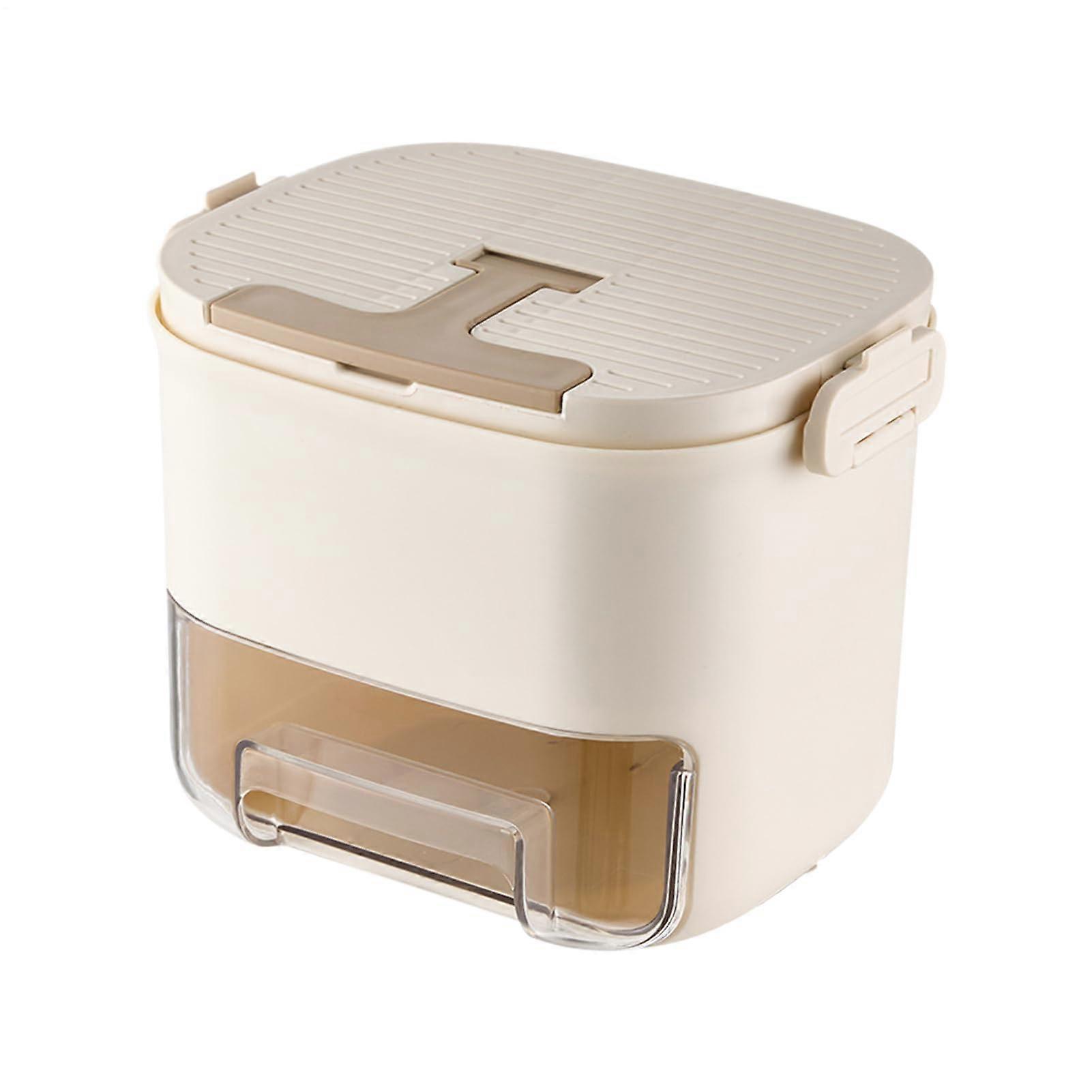 Large Capacity Ice Cube Tray for Freezer with DrawerType Bin, Press Release Mold, DustProof Lid