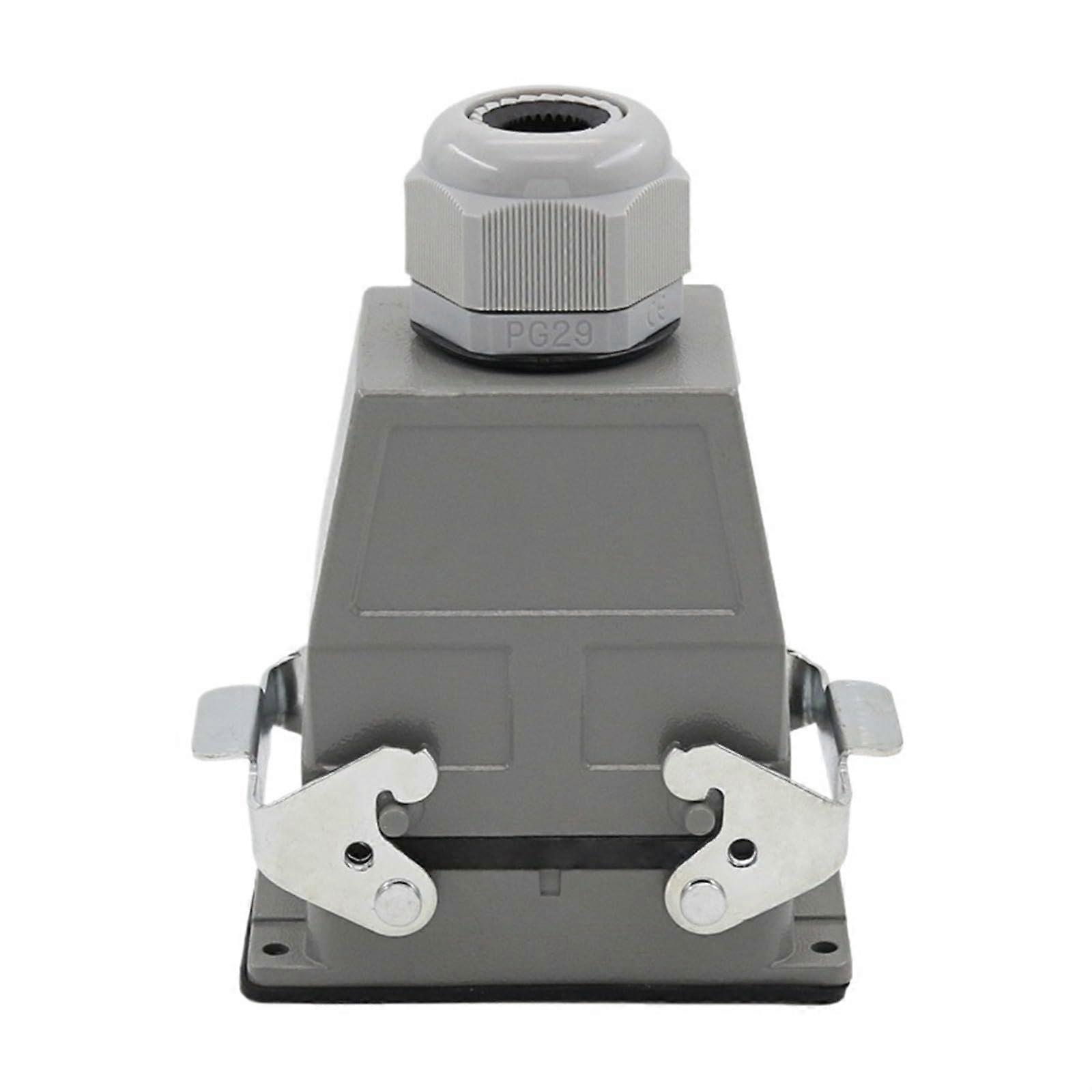 Heavy Duty Industrial Connector 50 Pin Rectangular Electrical Socket 250V 10A with Crimp Pins