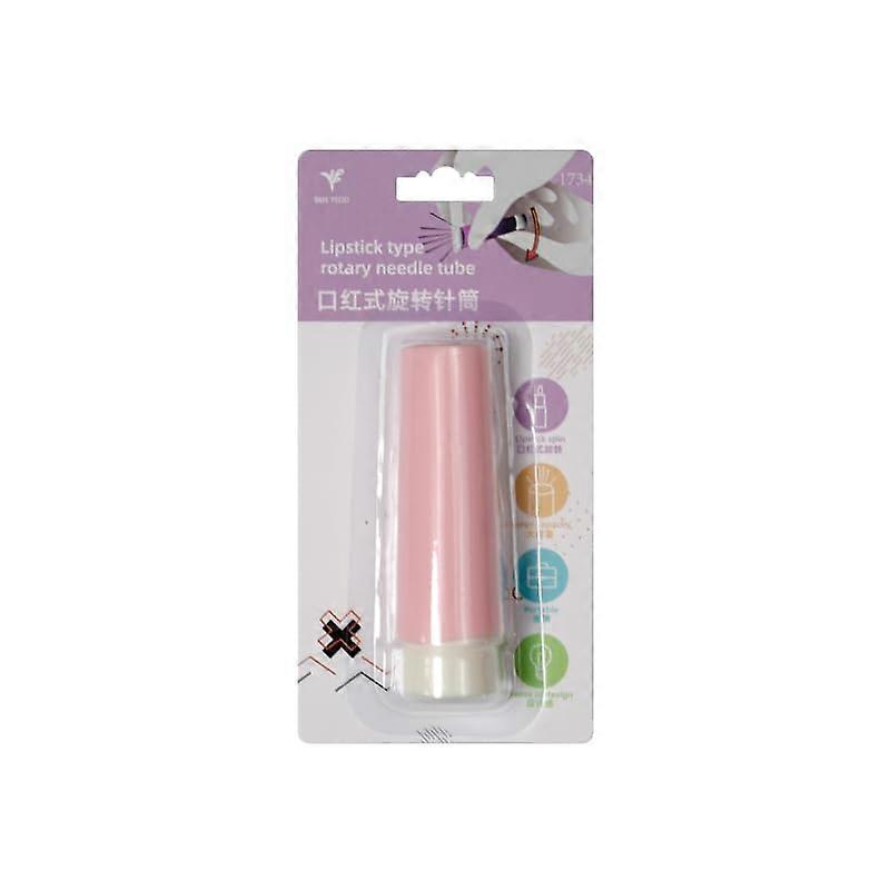 Magnetic Needle Holder with Rotating Ejector, Compact Flower Design, Macaron Color Sewing Pin Case