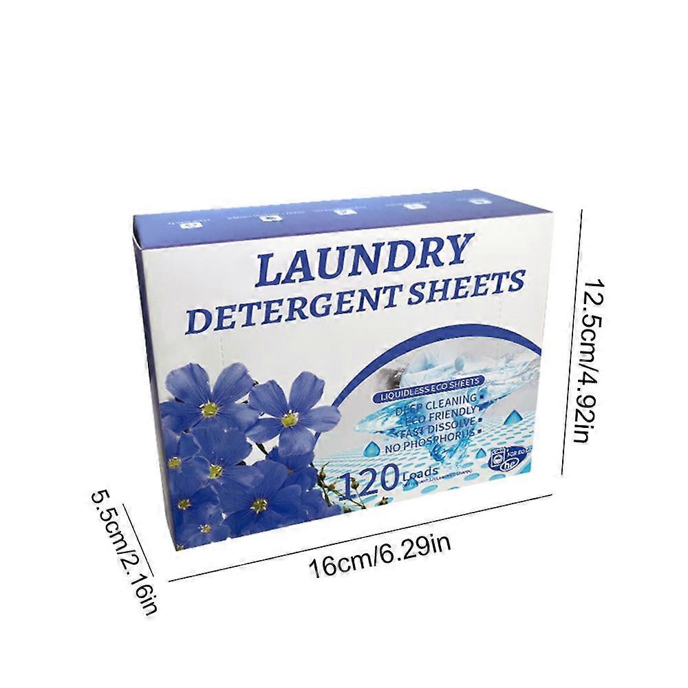 Detergent Sheets 60 Loads Plant Based Washing Machine Sheets Fast Dissolving Fresh Scent Dryer Sheets No Mess and Space-Saving