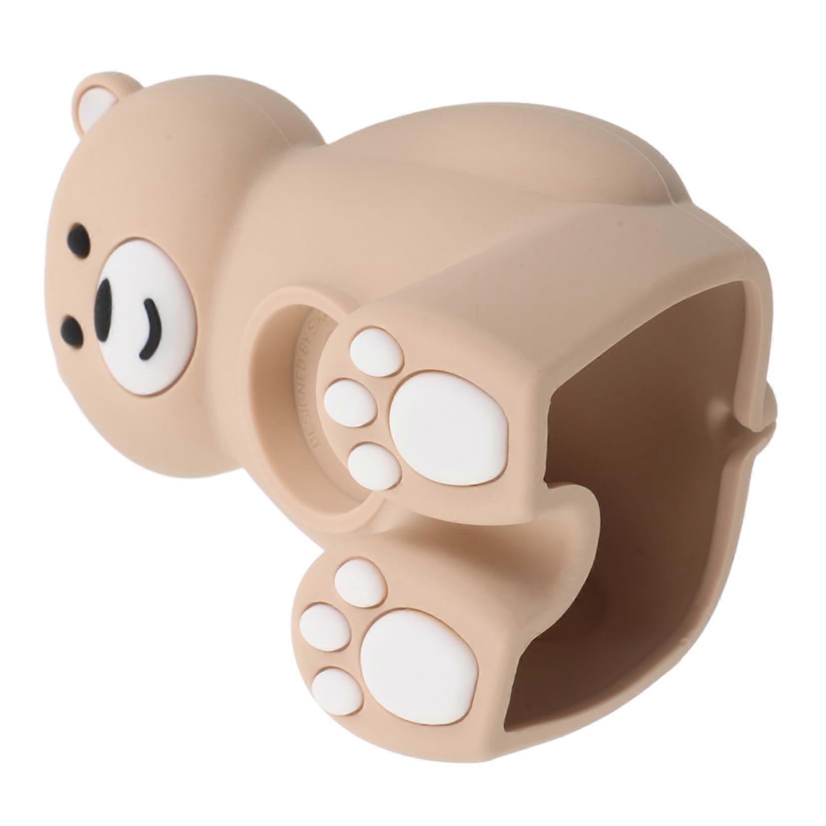 Bear Shaped Smartwatch Charging Stand with SpaceSaving Vertical Design for Desk or Nightstand