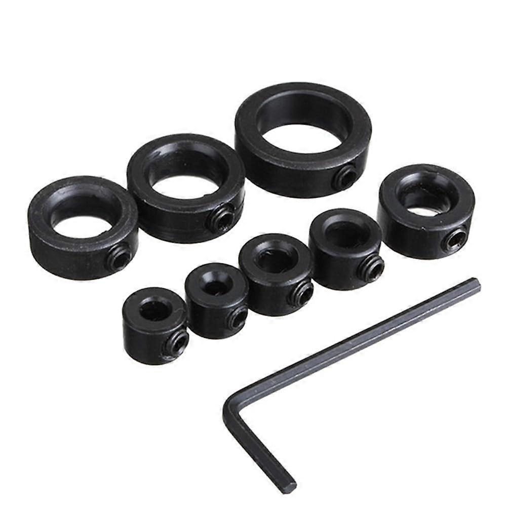 Professional Drill Bit Stop Collar Positioning Ring Set 316mm Adjustable Depth Control Durable Steel