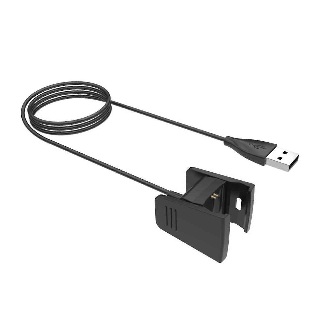 USB Replacement Charger Cable with Secure Clip for Fast Stable Charging for Fitbit Charge 2