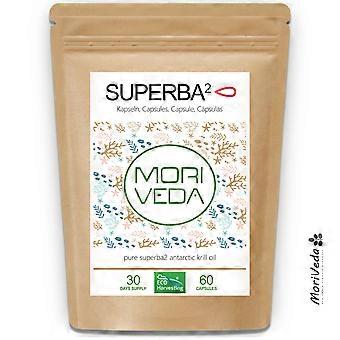 SUPERBA Gélules d'huile de krill, oméga-3-6, astaxanthine, choline et plus encore, 60 pièces.