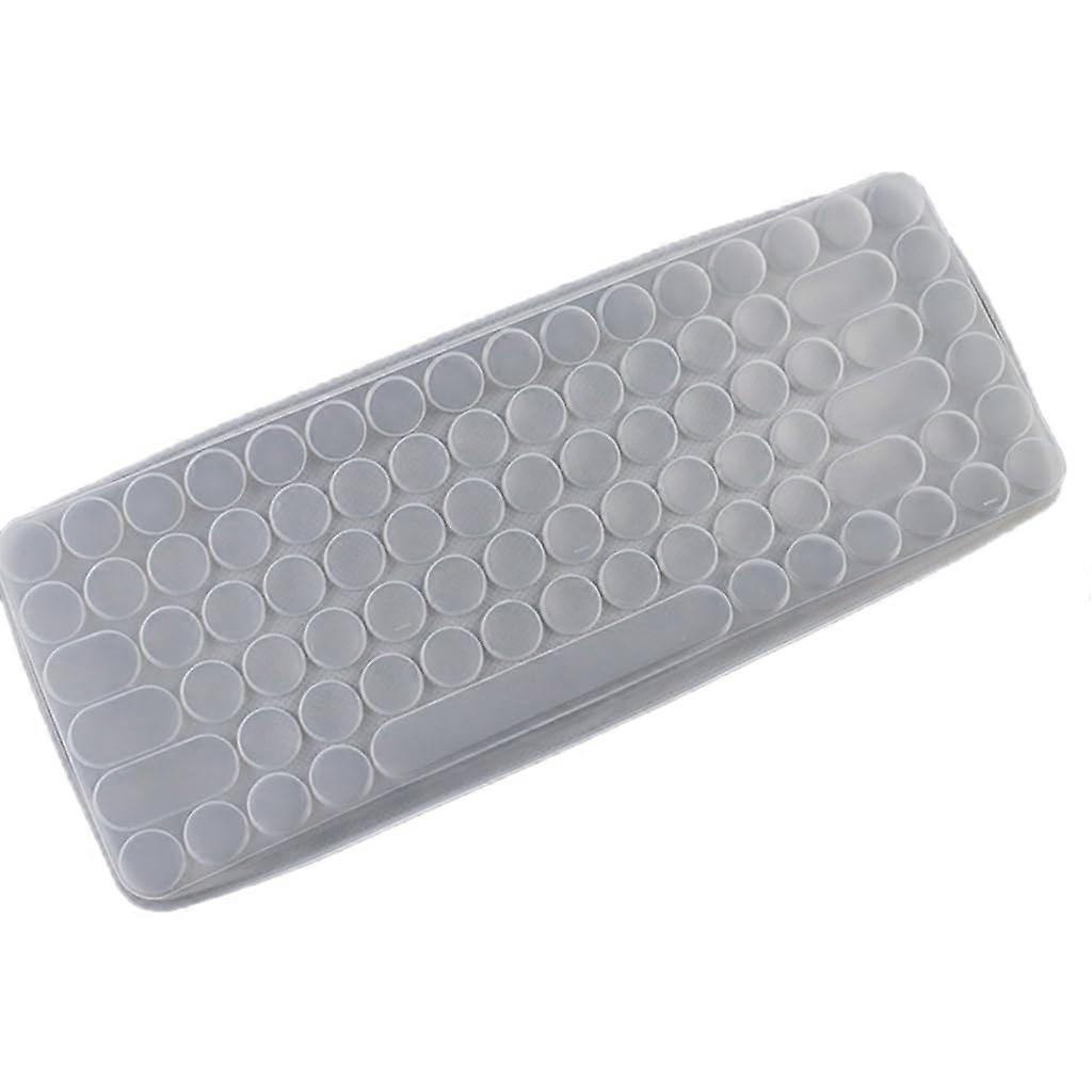 Silicone Keyboard Cover Clear Protector for Bluetooth Ergonomic Keyboards Dust Protection