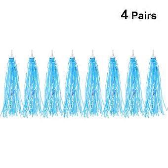 Serpentinas para manillar de bicicleta para decorar bicicletas 4 pares de borlas para manillar de niños