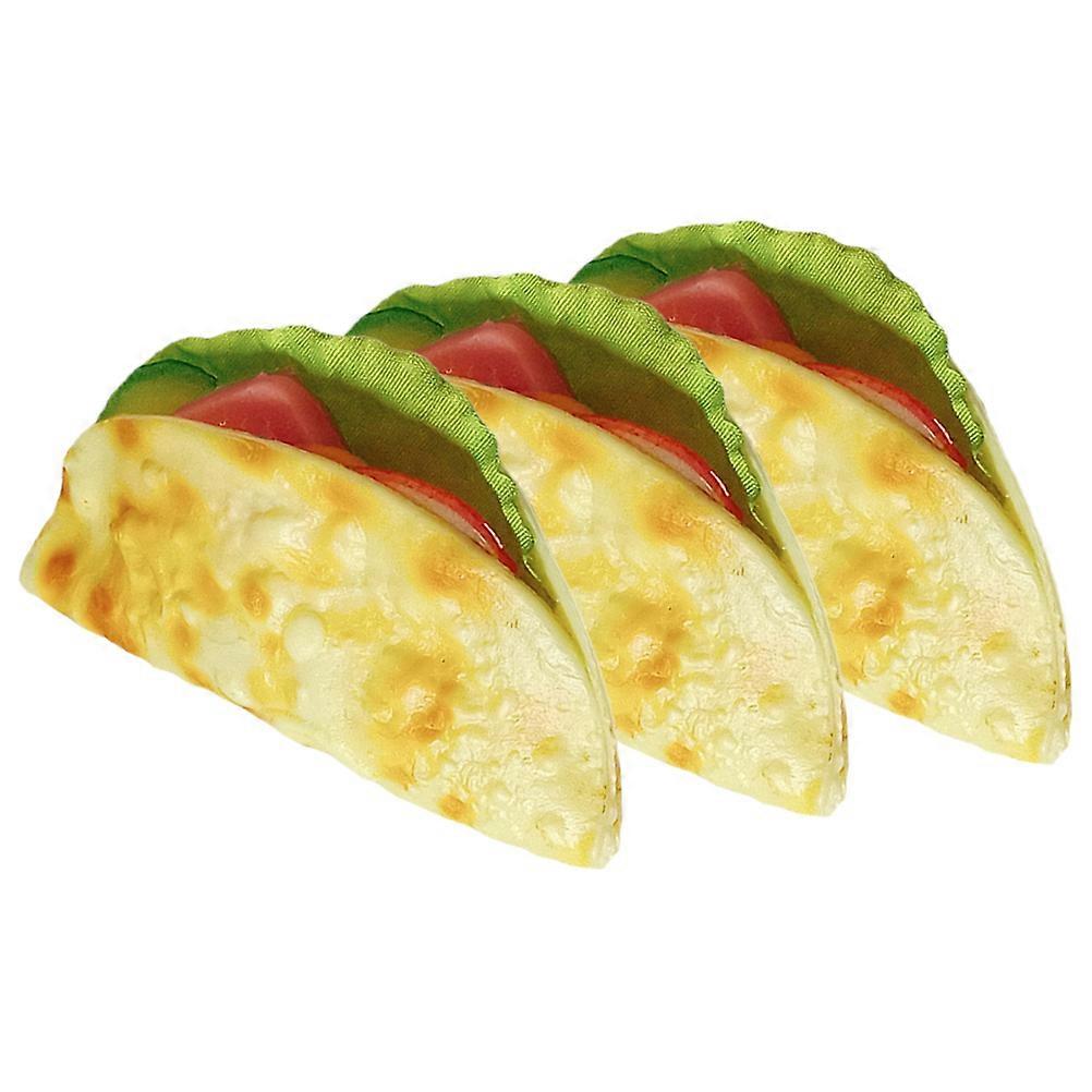 Fake Vegetable Pancake Decorative Pancake Display Prop for Home Use 6Pcs