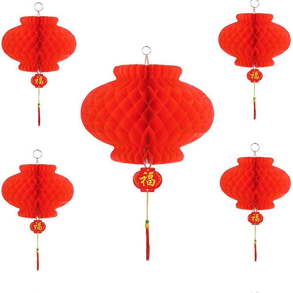 Plastic Lanterns Red Hanging Lanterns for Chinese Celebration