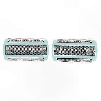 Set van 2 scheerkoppen met folie voor dames - Vervangende opzetstukken voor nat en droog gebruik - Compatibel met de modellen BRL130 en BRL140