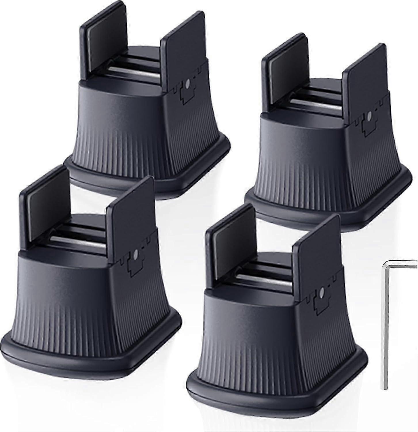 Adjustable Bed Risers with Screw Clamp - Fits Legs Width from 0-2.36 Inch