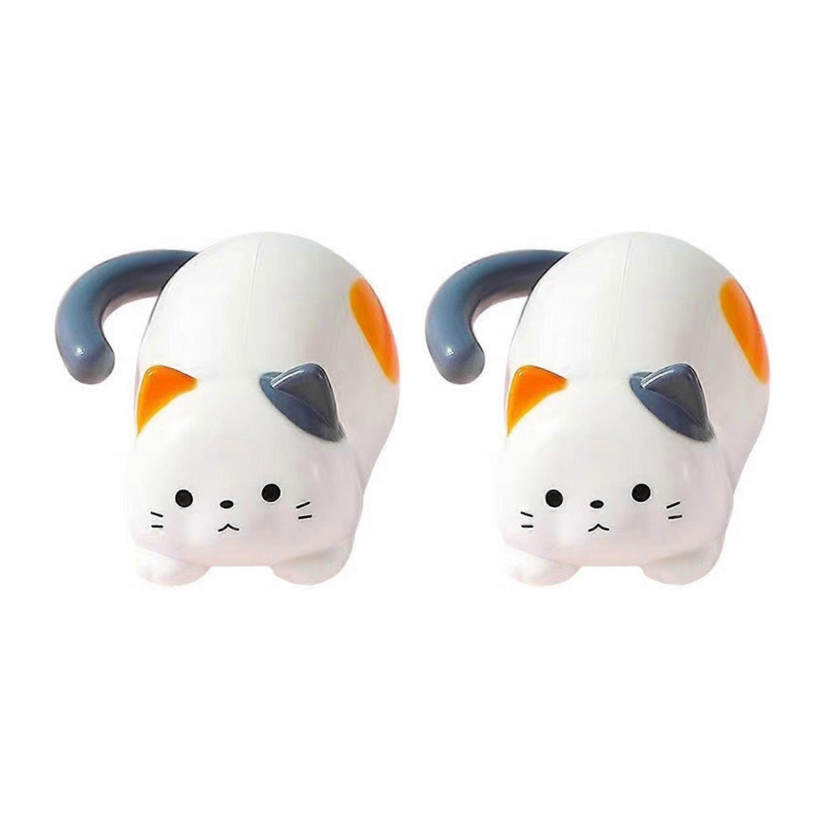 1/2/3/5/6/9Pcs/Set Wind-up Rolling Cat Toy Clockwork Spring Tumbling Kitten Interactive Stress