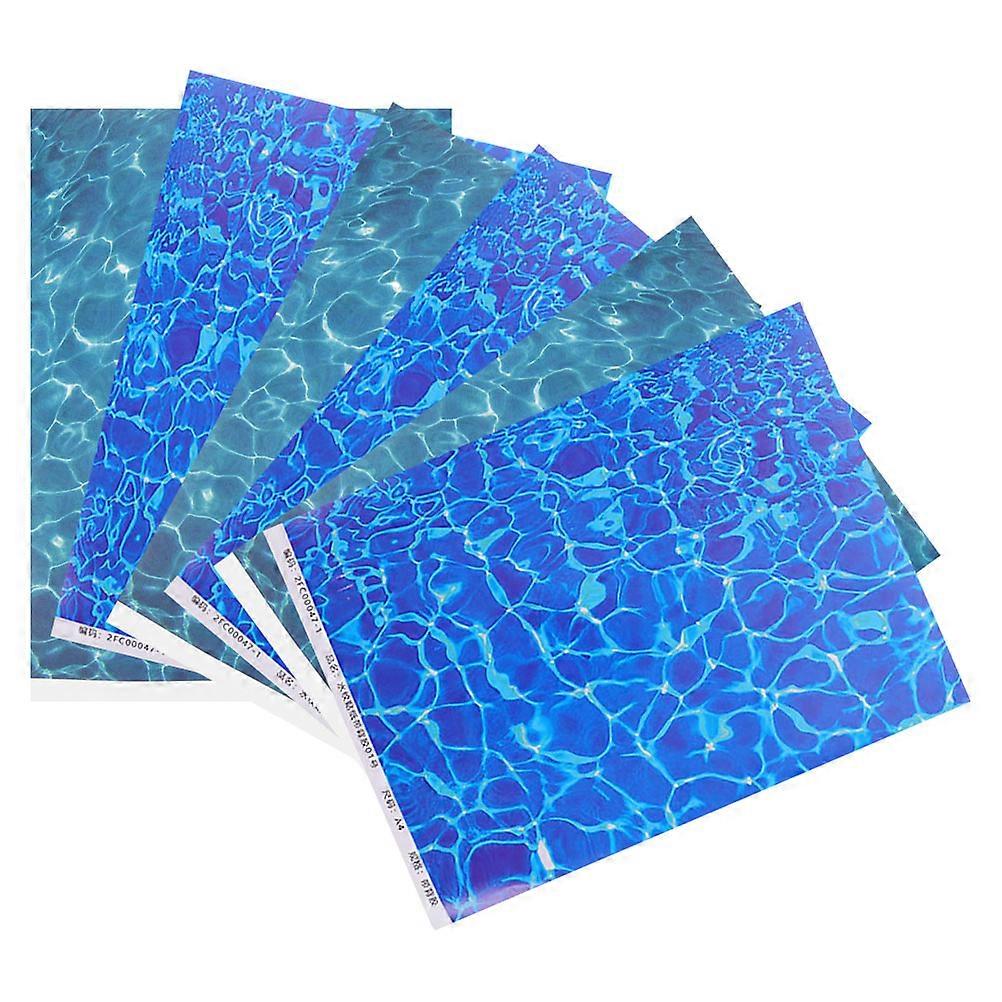 Water Effect Sheet for DIY 12Pcs Assorted Color Plastic Sheets