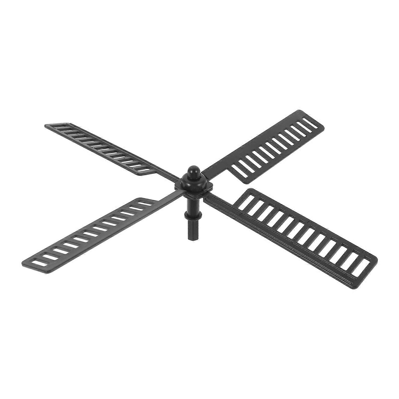 Black Plastic Windmill for Yard Windmill Accessories 2Pcs
