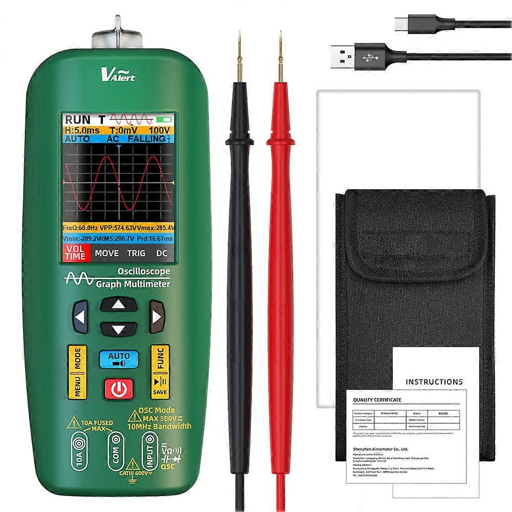 Digital Handheld Oscilloscope Multimeter Electric Pen Graph Multimeter Current Capacitance Ohm Diode Hz Tester