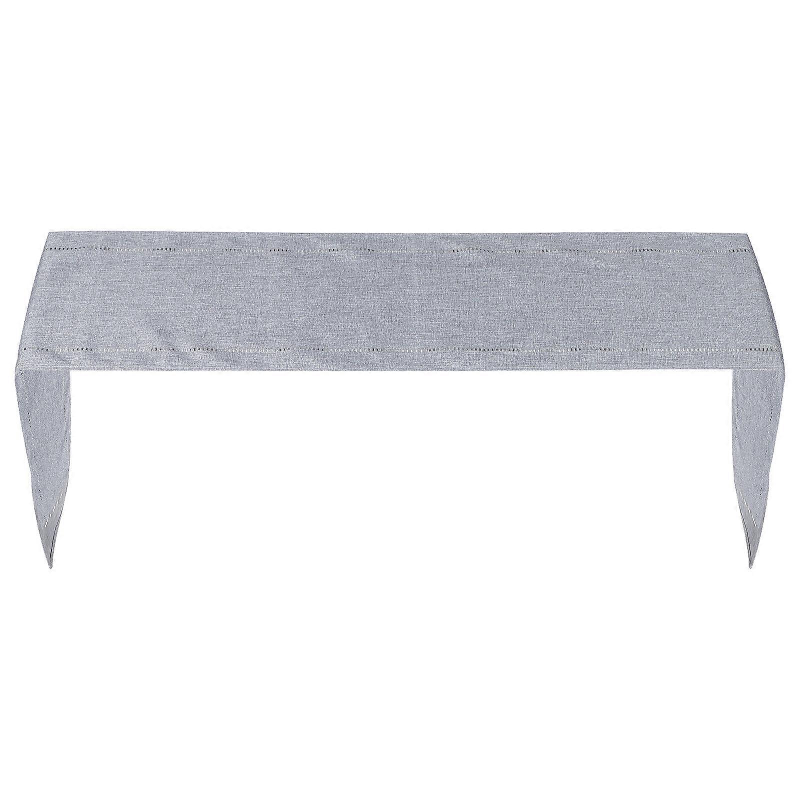 Grey Table Runner Dining Table Runner for Home Party 2Pcs Light Grey
