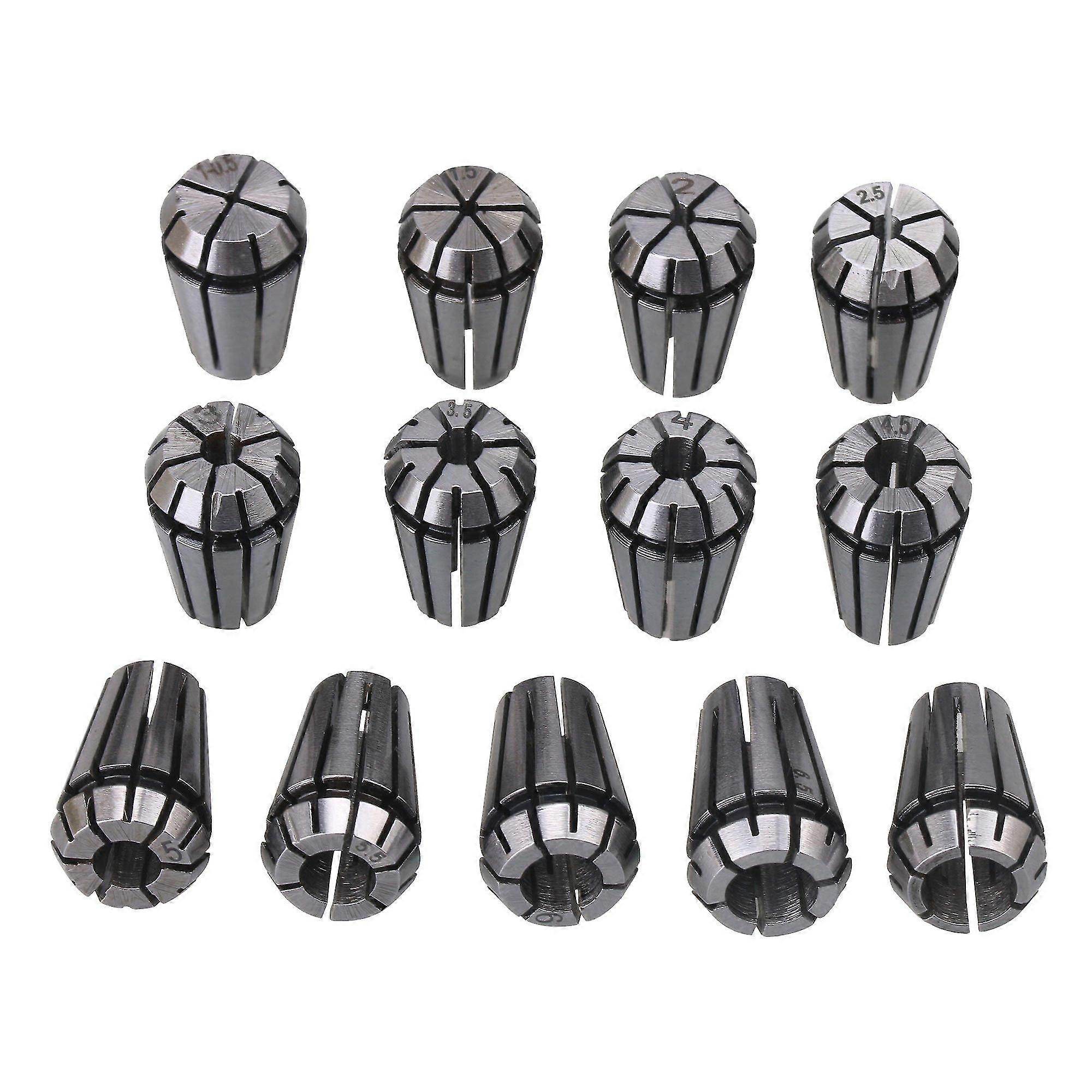 Metric Grinding ER11 Spring Collets Set Workholding Engraving 13pcs