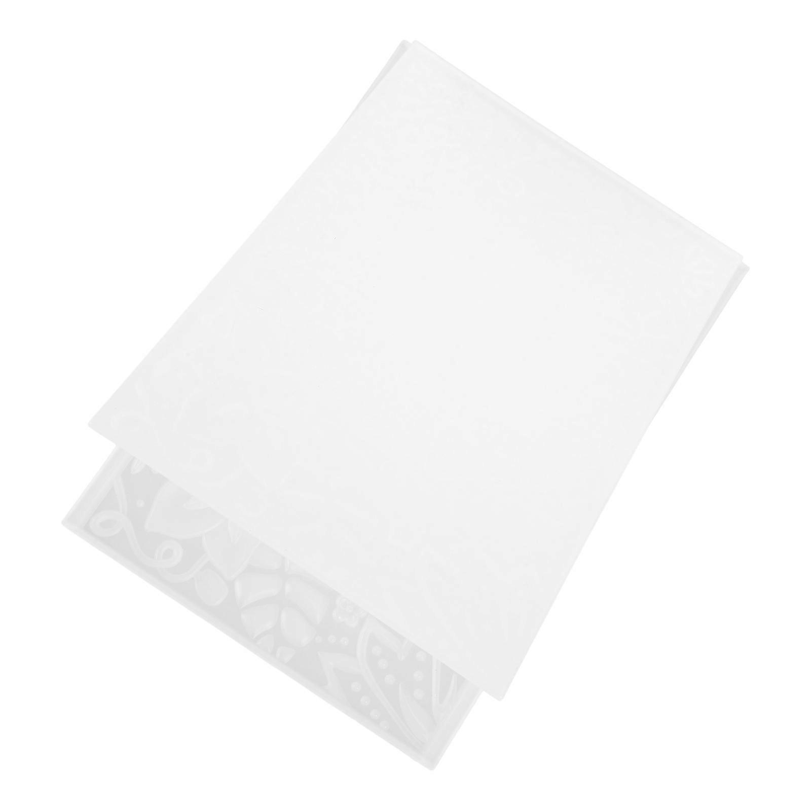 Plastic Embossing Folder Craft Style Rectangular For Diy Projects Card Making 1Set