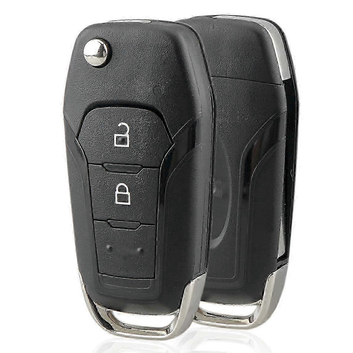2 Pcs Car Smart Remote Key 433Mhz compatible with compatible withd, 3 Button & 2 Button