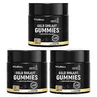 Voedingsgels en -kauwtabletten Gold Shilajit Gummies 30 stuks voor mannen en vrouwen QYSLV