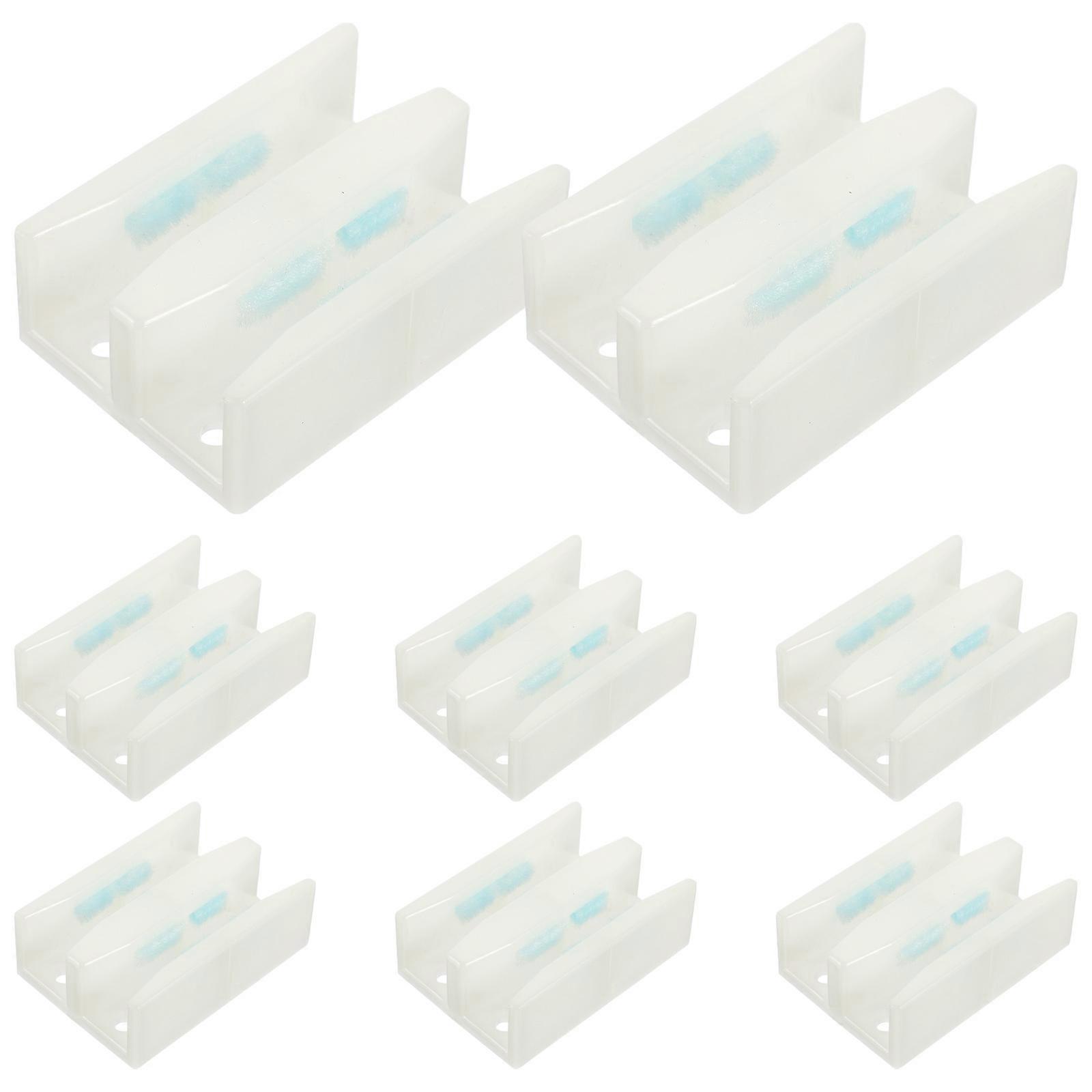 8st skjutdörr nedre golvguide plastglas duschdörr rullguide