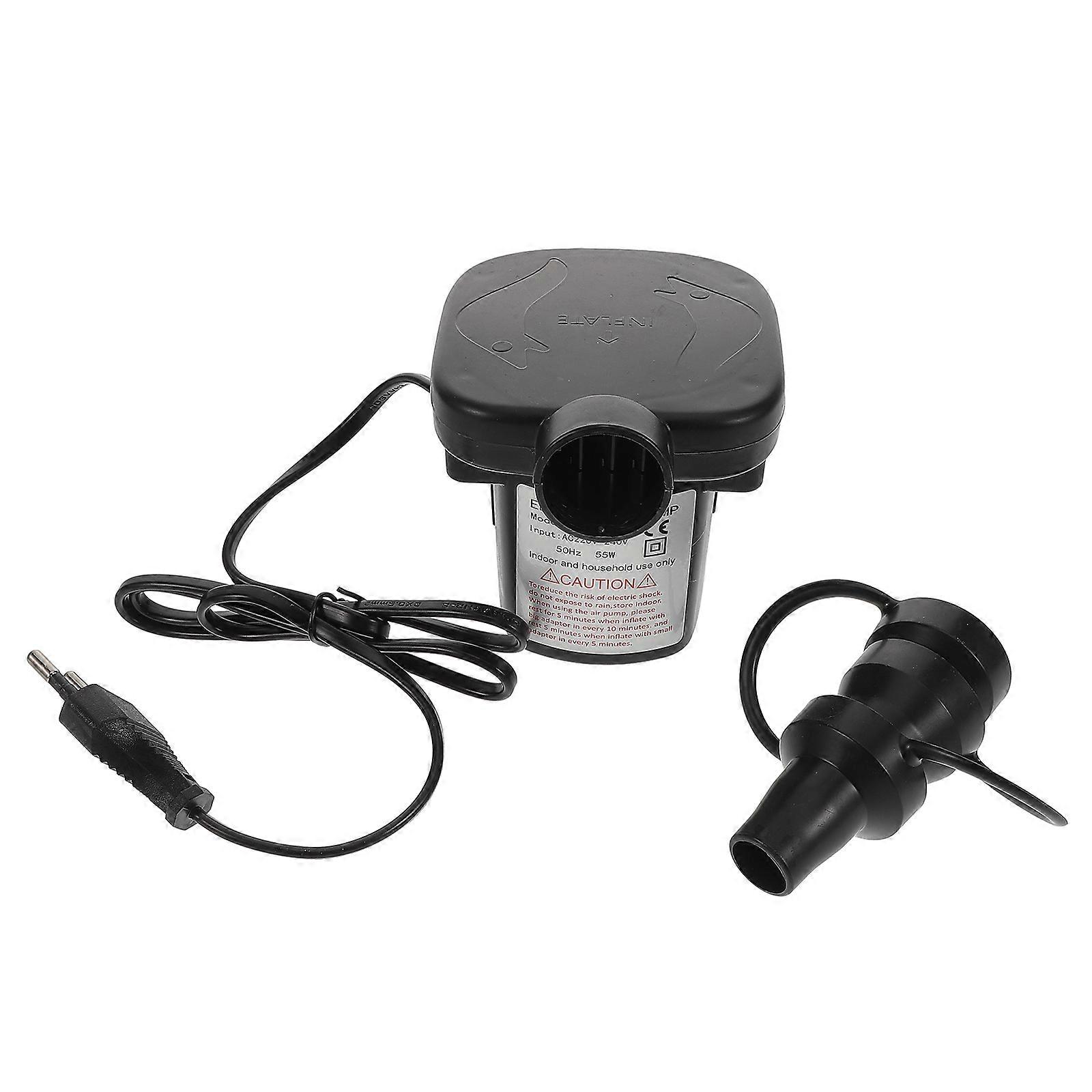 Gonfleur électrique pour objets gonflables (1 kit) en ABS noir