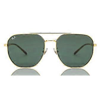 Ray-Ban RB3724D Asian Fit 001/71 Full Rim Gold Unisex Aviator Sunglasses UV3 Original