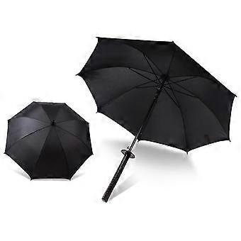 Sun Rain Umbrella Long Handle Windproof Manual Open Samurai Sword Umbrellas_mpn