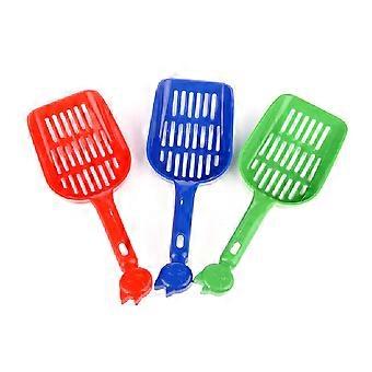 Cat Litter Scoop for Pet Use Plastic Scooper 3Pcs Assorted Color