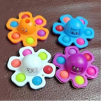 Antistress Push Bubbles Fidget Spinner Speelgoed voor Volwassenen Kinderen Kinderen Verlichten Stress Cadeau Nieuw Gezicht Verandering Vinger Spinner Speelgoed