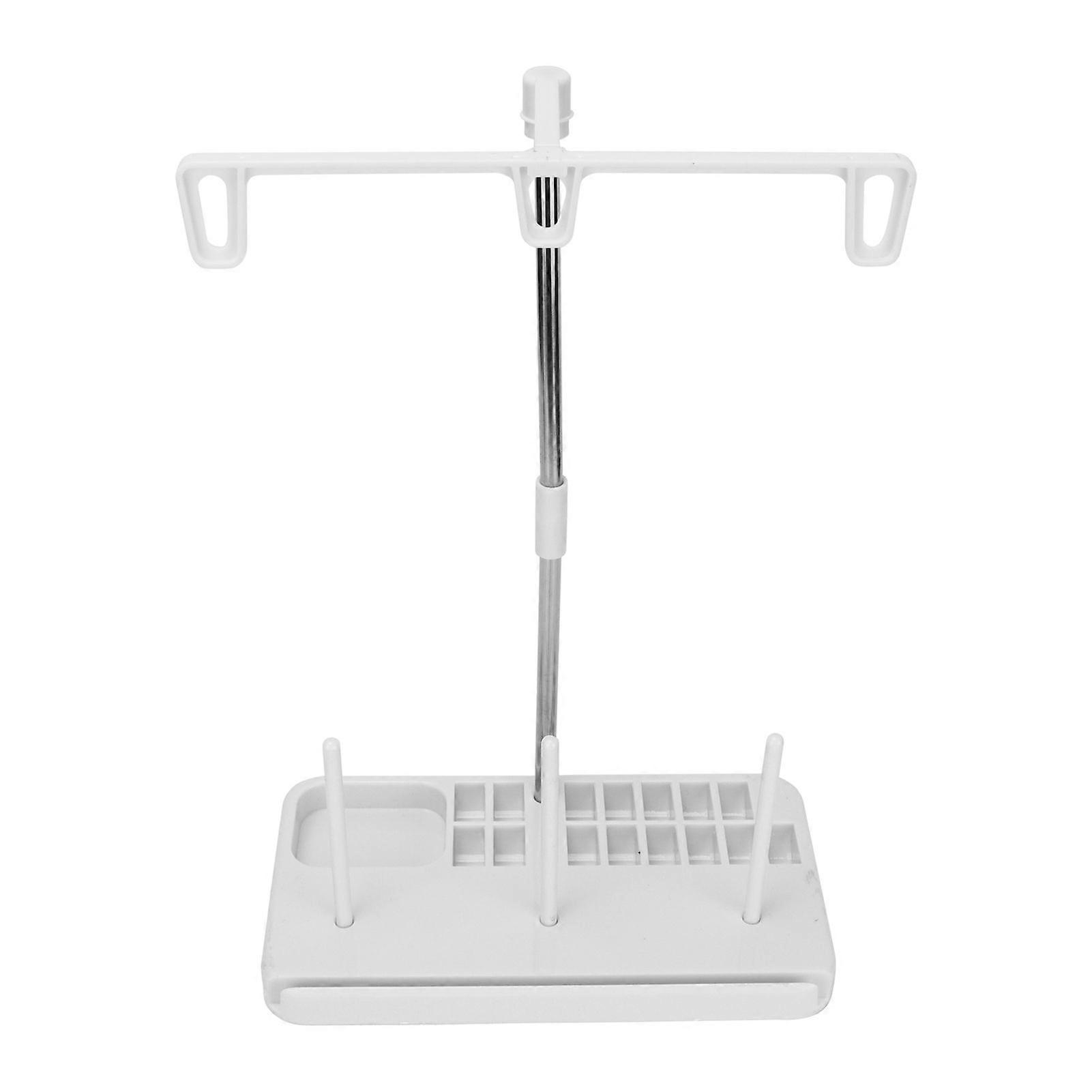 Thread Stand 3 Spool Holder Light Wright Household Sewing Machine Tool compatible Quilting DIYBeige_