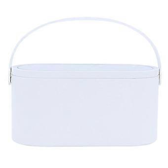 1pc Multipurpose Portable Makeup Cosmetics Storage Case With Led Light Mirror