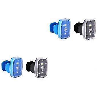 2pcs LED Safety Light USB Rechargeable Clip On Running Cycling Outdoor Visibility Light