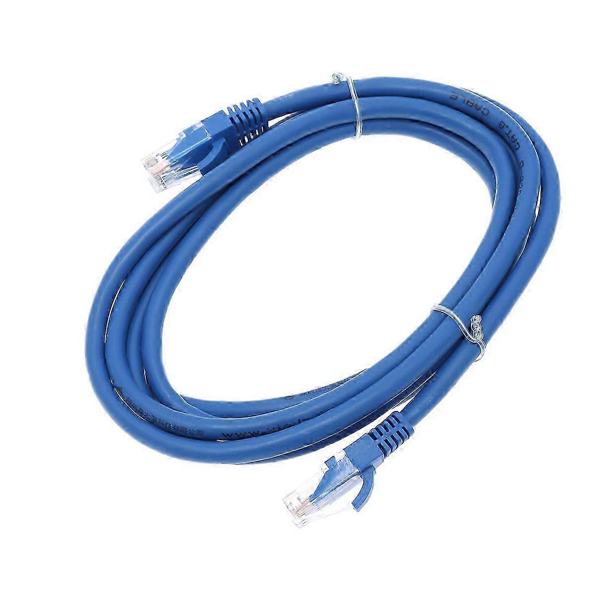 2M RJ45 Ethernet Cable Network Cable CAT6 Network Jumper Internet Connection Cable (Blue)