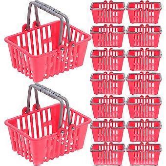 20Pcs Mini Cesta de Compras Pequeno Varejo Cesta de Compras Meninas Brinquedos Idade 4-5