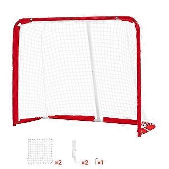 Straathockeydoel, robuust stalen straat- en rolhockeynet, duurzaam hockeynet voor binnen en buiten, 55,9 x 44,5 inch