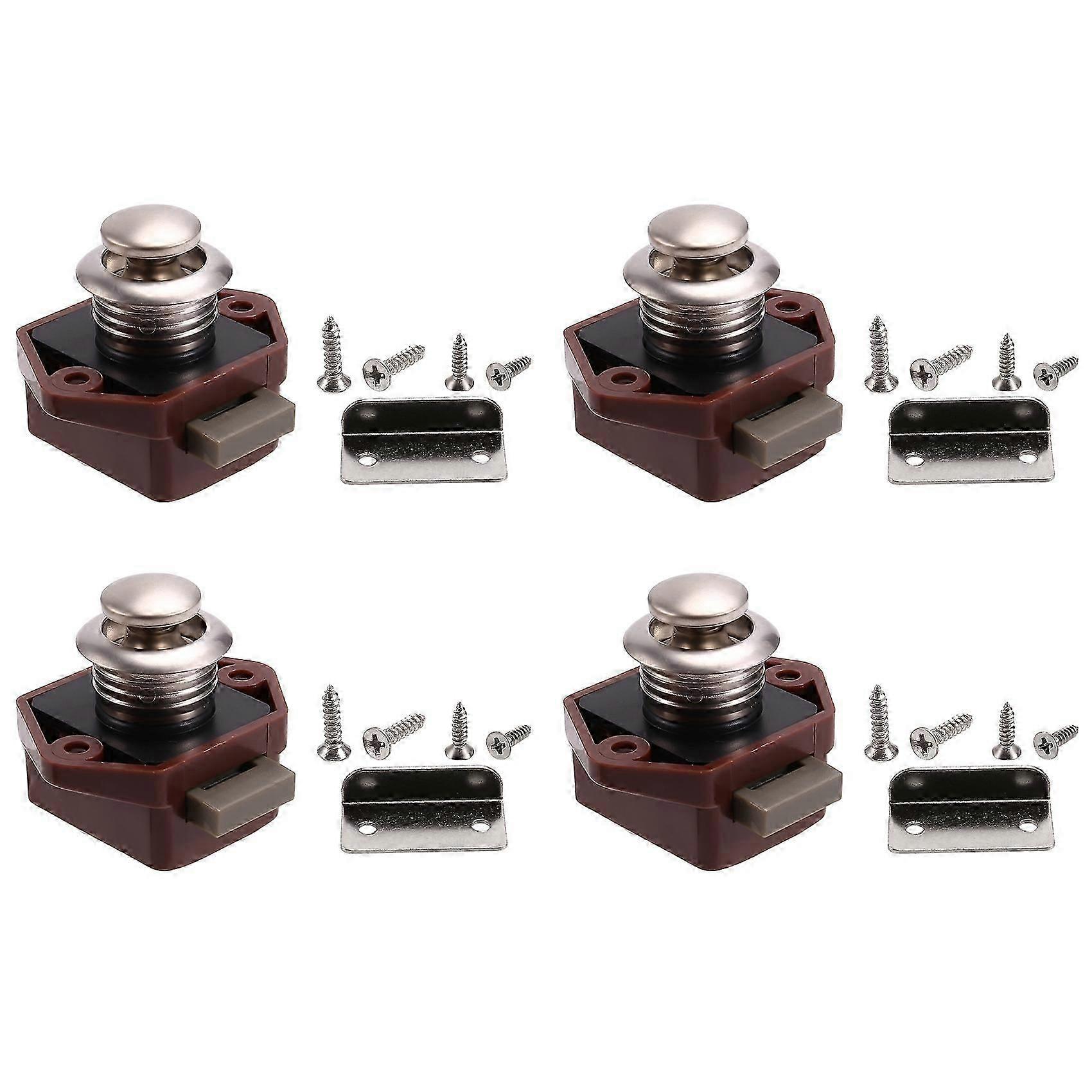 Push Button Latch Lock Door Catch Knobs Household Push Button Drawer Catch Lock Cupboard Drawer Doo