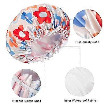 Grand bonnet de douche Althee. Bonnet de douche femme, réutilisable et imperméable. Bonnet de bain pour tous types de cheveux.