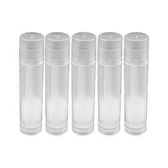 Lot 100PCS 5ml Clear Black White Empty lipstick Lip Balm Container Tube