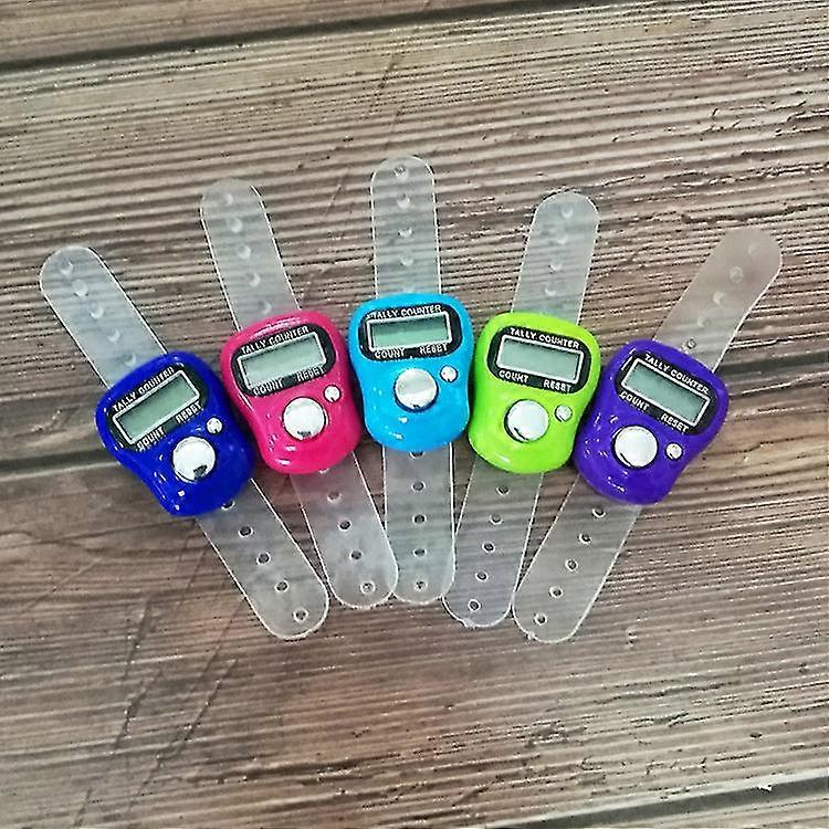 5-digit electronic resettable finger counter LCD display (assorted colors)