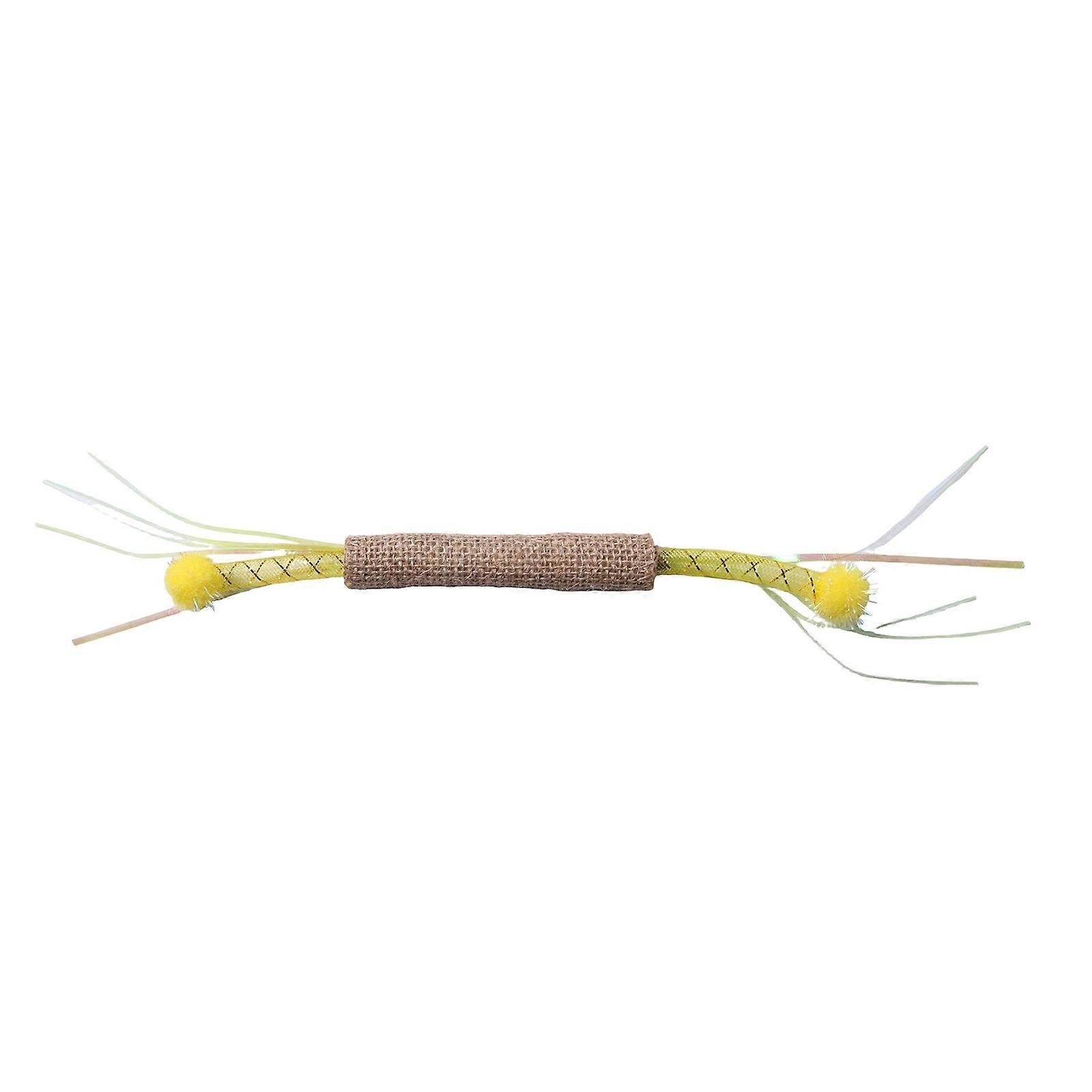 Interactive Cat Toy for Chewing and Playing with Linen Wrap