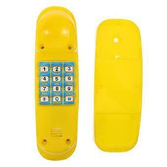 Telefone de brinquedo para crianças - Telefone de plástico realista com som - Telefone de simulação para bebês - Substituto para telefone de parquinho