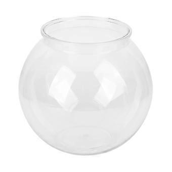 Heavy Duty Kunststoff Runde Fish Bowl Stil Break Proof Mehrzweck Kleines rundes Aquarium für Schreibtisch Bücherregal Dekorationen L