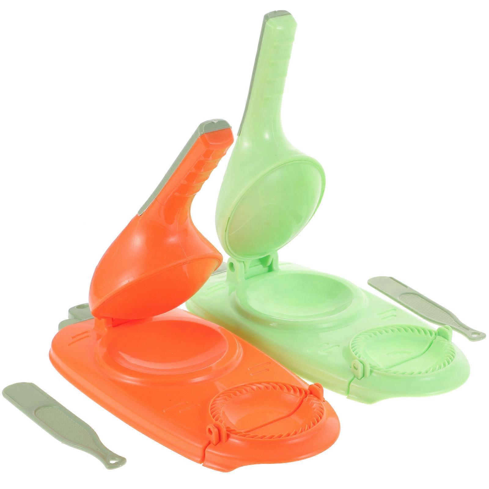 Dumpling Maker Convenient Dumpling Press for Home Use 2Pcs Plastic Mold Tool