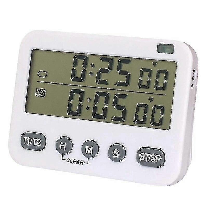 Digital Dual Kitchen Timer, Interval Timer, Cycle Timer, Cooking Timer, Count Up/Down Timer 26-27
