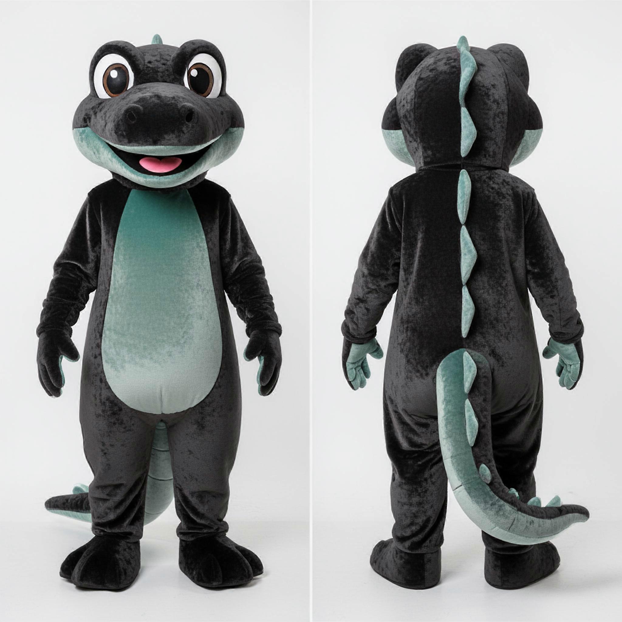 MASTICOT Charcoal Sleek Lizard Mascot