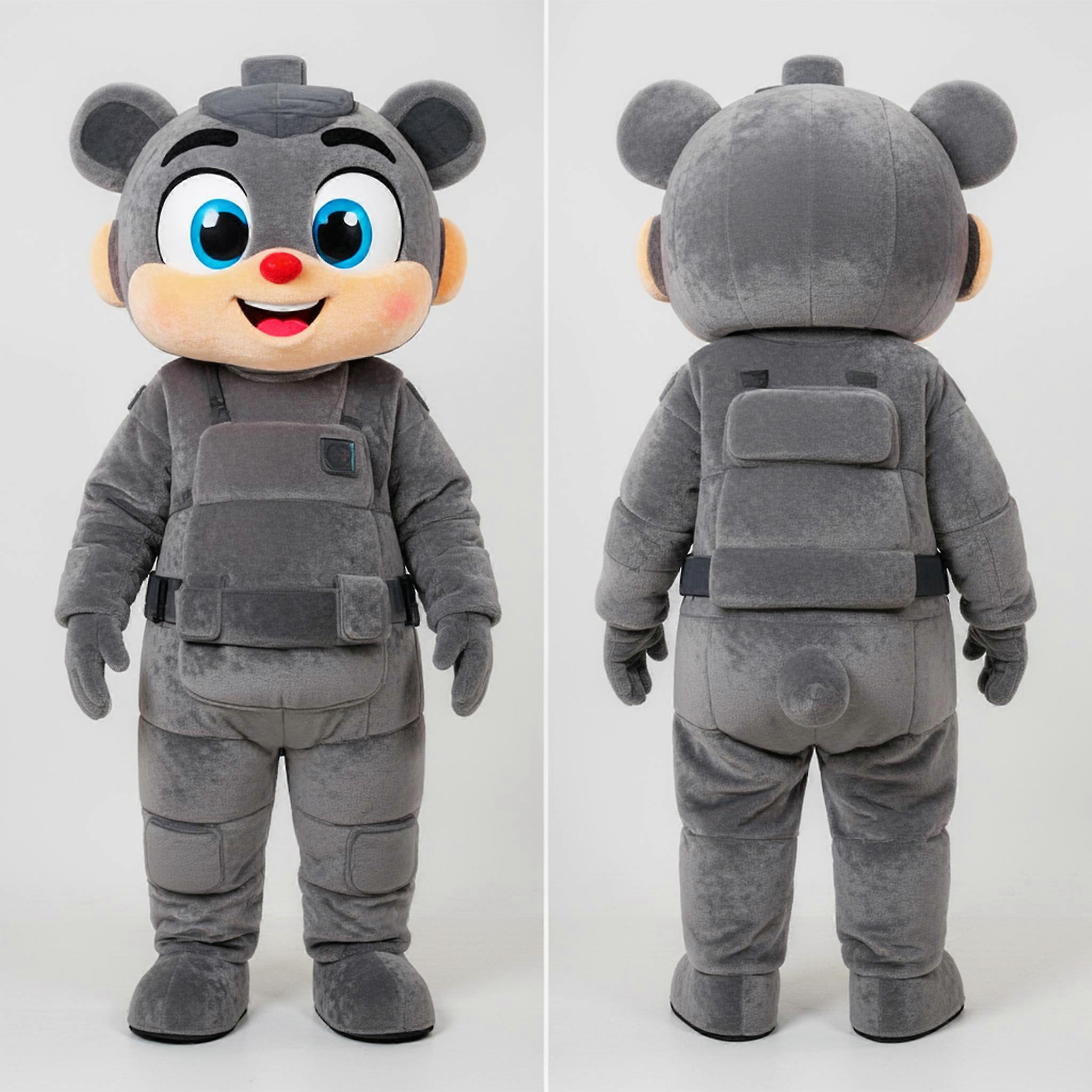 MASTICOT Gray Padded Sniper Mascot